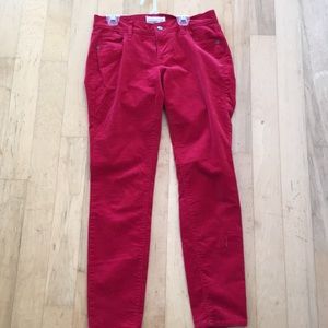 Red corduroy pants!!